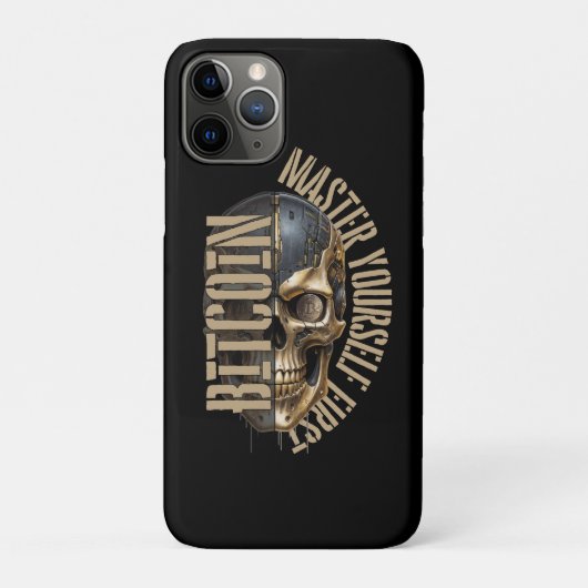 BTC motivation | Skull | Bitcoin crypto Case-Mate iPhone Hülle (Rückseite)
