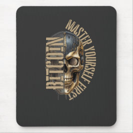 BTC motivation | Skull | Bitcoin crypto Mousepad