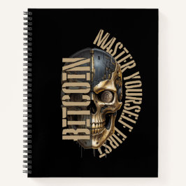 BTC motivation | Skull | Bitcoin crypto Notizblock