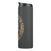 BTC motivation | Skull | Bitcoin crypto Thermosbecher (Nach rechts gedreht)