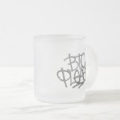 "BTC Please" (Weiß) Mattglastasse (VorderseiteRechts)