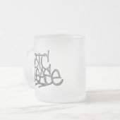 "BTC Please" (Weiß) Mattglastasse (Vorderseite Links)