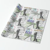 BTS auf der Straße Geschenkpapier (Ungerollt)