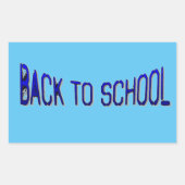 BTS Blue S Rechteckiger Aufkleber (Vorderseite)