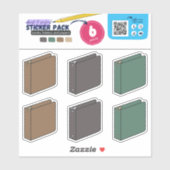 BTS- BÜCHER, PAPIERE (3RING BINDER) AUFKLEBER (Blatt)