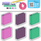 BTS- BÜCHER, PAPIERE (3RING BINDER) AUFKLEBER (Vorderseite)