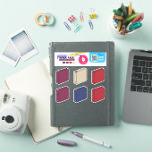 BTS- BÜCHER, PAPIERE (3RING BINDER) AUFKLEBER (iPad Hülle)