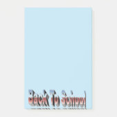 BTS dreiteilig Post-it Klebezettel (Vorderseite)