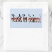 BTS dreiteilig Rechteckiger Aufkleber (Tasche)