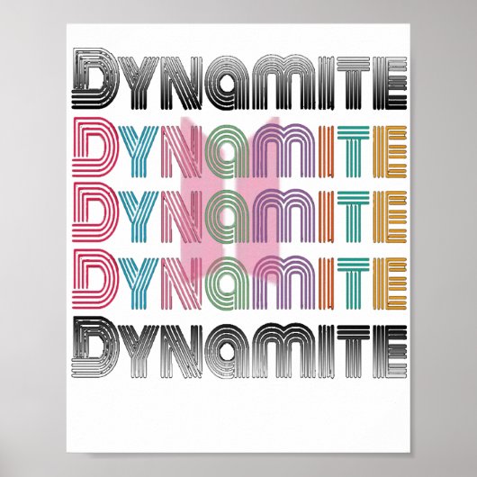 BTS DYNAMITE HOBI ( NEW SONG ) POSTER (Vorne)
