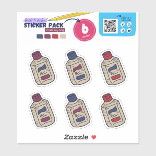 BTS - INNERHALB MEINER TASCHE (HAND SANITIZER) AUFKLEBER (Blatt)