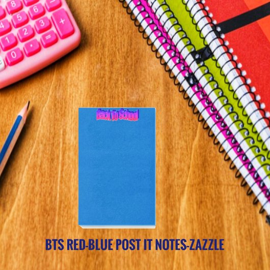 BTS-Red-Blue Post-it Klebezettel