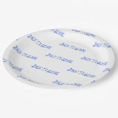 BTS Shadow-Blue Pappteller (Schrägansicht)