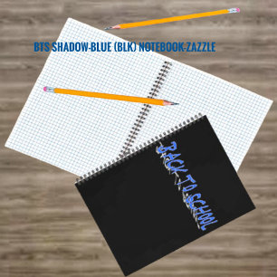 BTS Shadow-Blue Spiral-Notebook Notizblock
