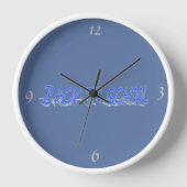 BTS Shadow Blue Wall Clock Uhr (Vorderseite)