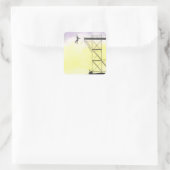 BTS-Szenen-Sticker Quadratischer Aufkleber (Tasche)