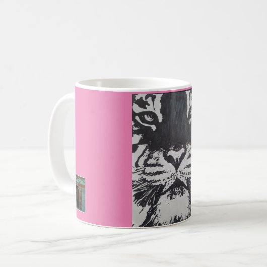 BTS Tiger-Tasse Kaffeetasse (Vorderseite Links)
