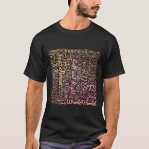 BTS wordcloudhemd T-Shirt