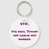BTW - Tiffany und Leslie Schlüsselanhänger (Vorderseite)