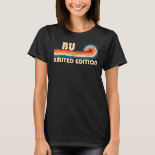 BU Nachname Retro Vintag 80er 90s Geburtstag Wiede T-Shirt