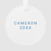 BU Schild Ornament (Rückseite)