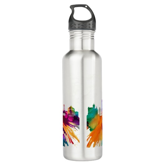 Buarest Skyline Edelstahlflasche (Rückseite)