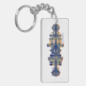 Buarest Skyline Schlüsselanhänger (Vorderseite links)