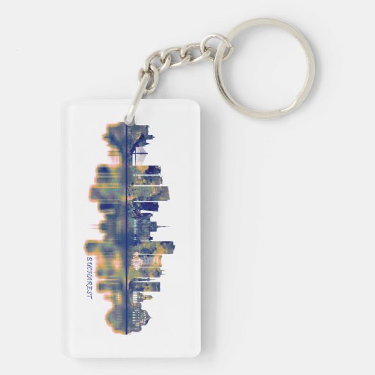 Buarest Skyline Schlüsselanhänger (Rückseite)