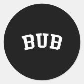 Bub runder aufkleber (Vorderseite)