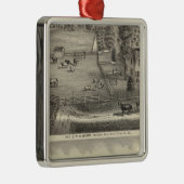 Bubb Wohnsitze Silbernes Ornament (Rechts)