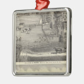 Bubb Wohnsitze Silbernes Ornament (Links)