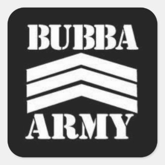 BUBBA ARMY QUADRATISCHER AUFKLEBER