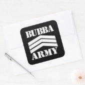 BUBBA ARMY QUADRATISCHER AUFKLEBER (Umschlag)