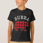 BUBBA Bear RED Black Buffalo Kariert Mama Checkerb T-Shirt (Vorderseite)