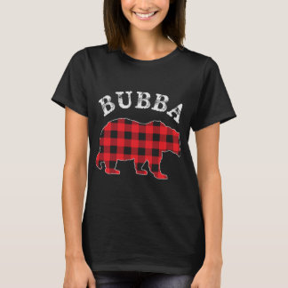 BUBBA Bear RED Black Buffalo Kariert Mama Checkerb T-Shirt