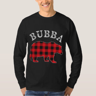 BUBBA Bear RED Black Buffalo Kariert Mama Checkerb T-Shirt