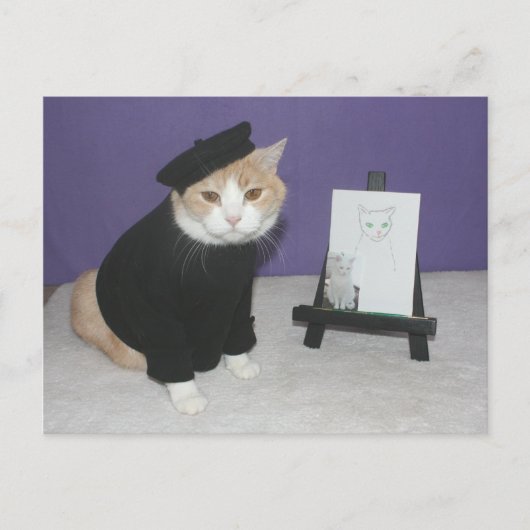 Bubba, Chat d'artiste Postkarte (Vorderseite)