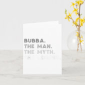 Bubba der Mann der Mythos der Legende Coole Bubba Karte (Gelbe Blume)