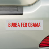 BUBBA FER OBAMA AUTOAUFKLEBER (Auf Auto)