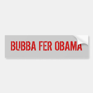 BUBBA FER OBAMA AUTOAUFKLEBER