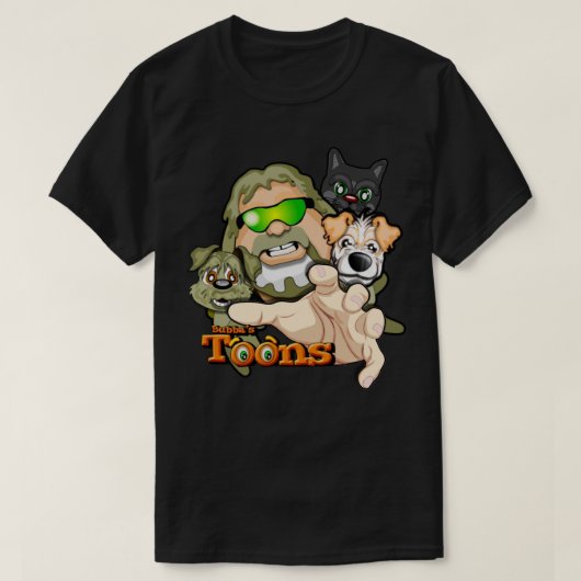 Bubba, Frodo, Nate und Simba, der Cat-T - Shirt (Design vorne)