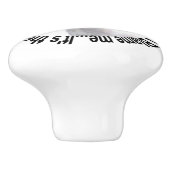 Bubba Goat Schuld mich nicht Keramikknauf (Seitenansicht)