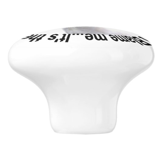 Bubba Goat Schuld mich nicht Keramikknauf (Seitenansicht)