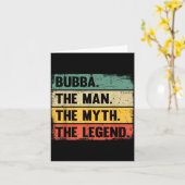 Bubba - Retro-Geschenk für Bubba Karte (Gelbe Blume)