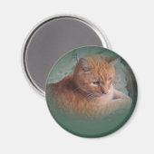 Bubba The Orange Tabby Tomcat Magnet (Vorderseite/Rückseite)