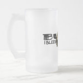 Bubba und Bierflasche-Kappe Mattglas Bierglas (Links)