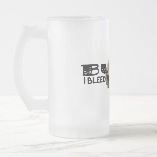 Bubba und Bierflasche-Kappe Mattglas Bierglas (Links)