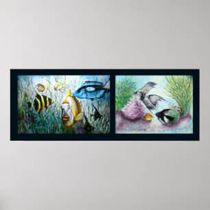 Bubba und Freund-Collagen-Druck Poster