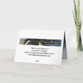 Bubba und Scarface Wilde Pferde Grußkarte Dankeskarte (Rückseite)