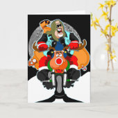 BUBBA WEIHNACHTSMANN KARTE (Gelbe Blume)